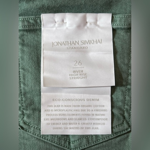 Jonathon Simkhai River High Rise Straight Pants in JD Jade - Picture 12 of 15